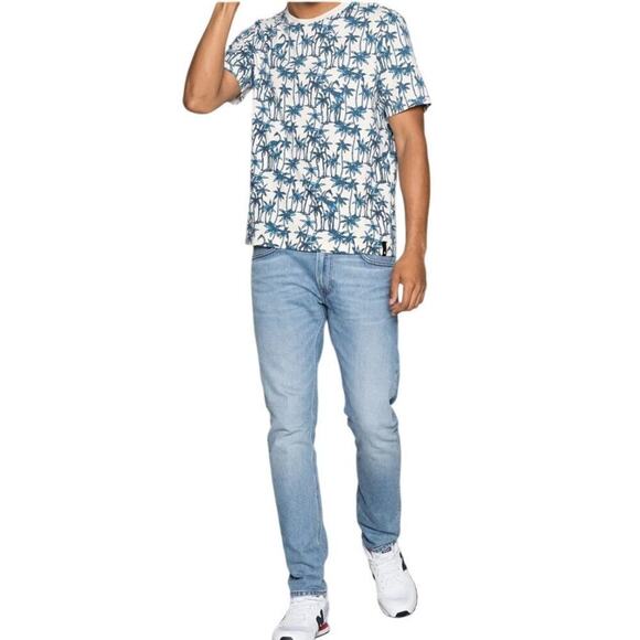 Scotch & Soda Men's 100% Organic Cotton T Shirt Bermuda Palm Print Size XXL - Picture 9 of 9